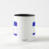 Hallo ist mein Name Adam (blau) Tasse (Zentrum)