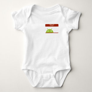 hallo ist mein Name android Baby Strampler