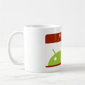 hallo ist mein Name android Kaffeetasse (Links)