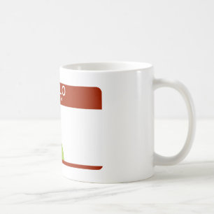 hallo ist mein Name android Kaffeetasse