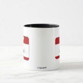 Hallo ist mein Name Arlene (rot) Tasse (Zentrum)