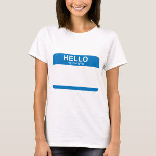 Hallo ist mein Name - Blau T-Shirt