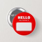 Hallo ist mein Name Button (Vorne & Hinten)