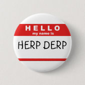 Hallo ist mein Name Button (Vorderseite)