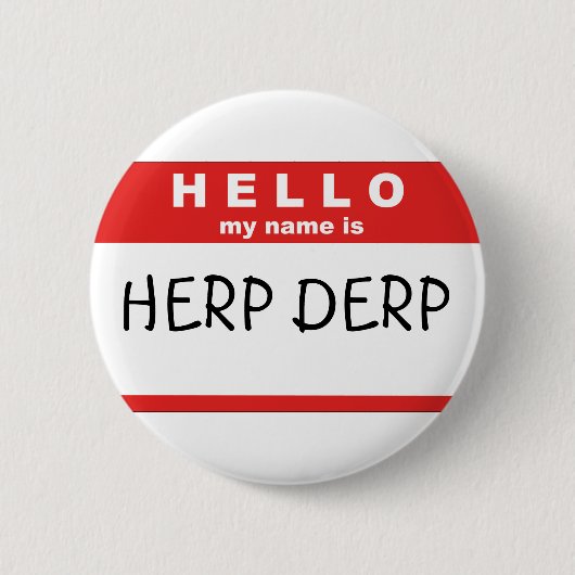 Hallo ist mein Name Button (Vorderseite)