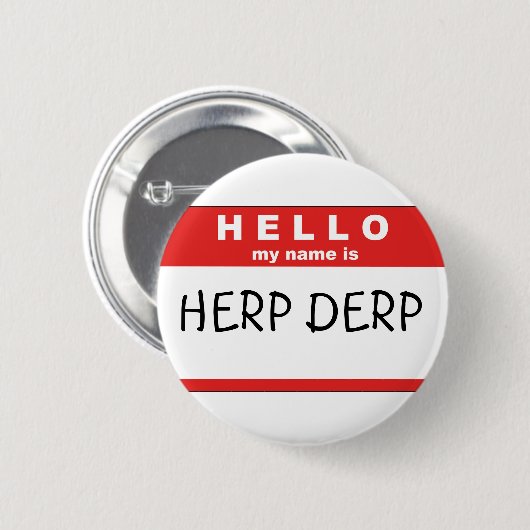 Hallo ist mein Name Button (Vorne & Hinten)