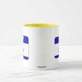 Hallo ist mein Name Chaim (blau) Tasse (Zentrum)