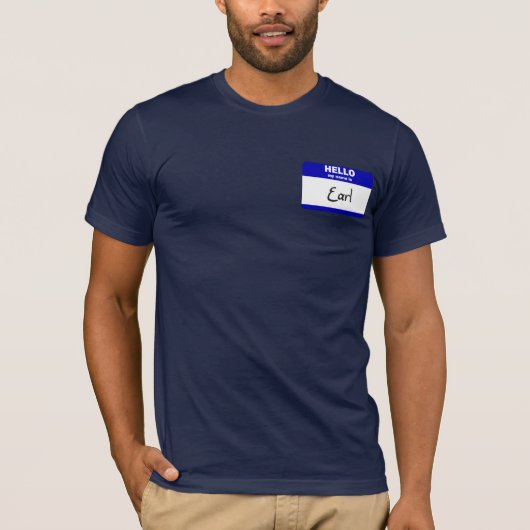 Hallo ist mein Name der Graf (blau) T-Shirt (Vorderseite)