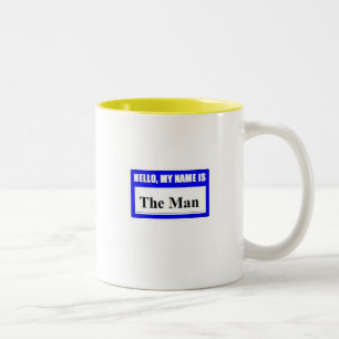 Hallo ist mein Name der Mann Zweifarbige Tasse