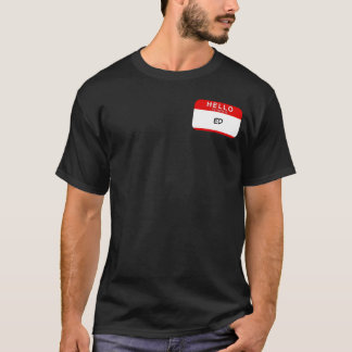 Hallo ist mein Name die SCHABLONE (ROT) T-Shirt