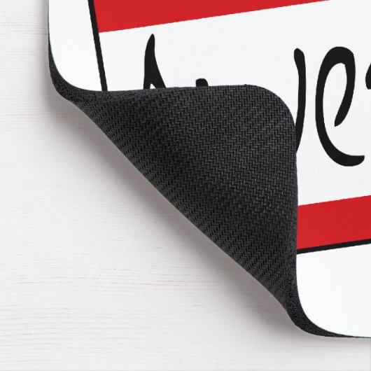Hallo, ist mein Name fantastisch Mousepad (Ecke)