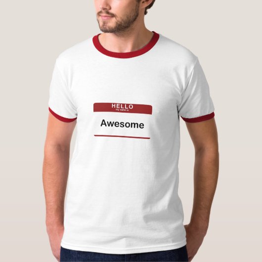 Hallo ist mein Name fantastisch T-Shirt (Vorderseite)