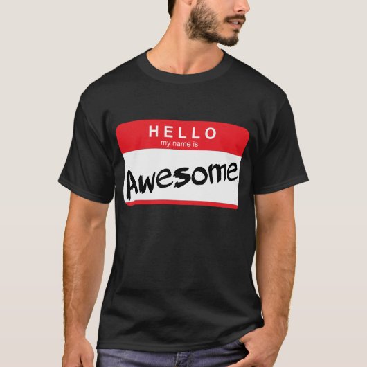 Hallo ist mein Name fantastischer Aufkleber T-Shirt (Vorderseite)