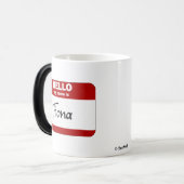 Hallo ist mein Name Fiona (rot) Verwandlungstasse (Vorderseite Links)