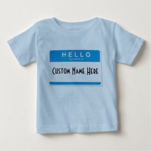 Hallo ist mein Name (Gewohnheit) Baby T-shirt