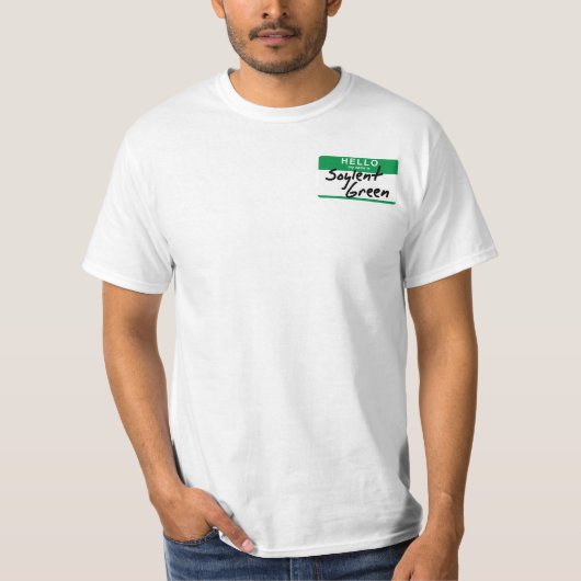 Hallo, ist mein Name grünes Soylent T-Shirt (Vorderseite)