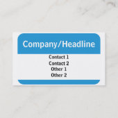 Hallo ist mein Name, Ihr Name Visitenkarte (Rückseite)