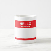 Hallo, ist mein Name (Ihr Text) Kaffeetasse (Mittel)