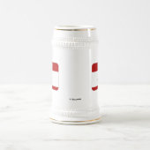 Hallo ist mein Name Jada (rot) Bierglas (Mittel)