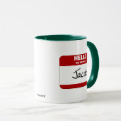 Hallo ist mein Name Jakob (rot) Tasse (VorderseiteRechts)