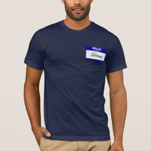 Hallo ist mein Name Johnny (blau) T-Shirt
