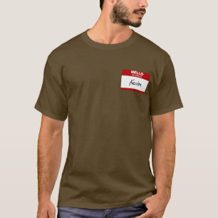 Hallo ist mein Name Kevin (rot) T-Shirt