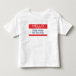 Hallo ist mein Name… Kleinkind T-shirt