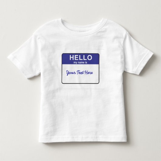 Hallo ist mein Name… Kleinkind T-shirt (Vorderseite)