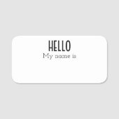 HALLO ist mein Name kundenspezifisch Namensschild (Vorderseite)