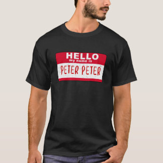 Hallo ist mein Name Kürbis-Esser Peter Peter T-Shirt
