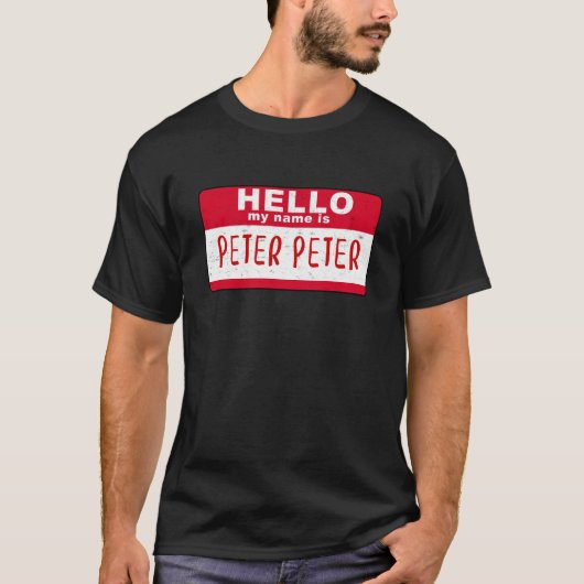 Hallo ist mein Name Kürbis-Esser Peter Peter T-Shirt (Vorderseite)