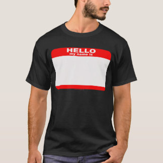 Hallo ist mein Name LEERE Kopie T-Shirt
