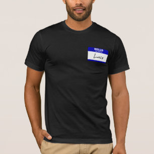 Hallo ist mein Name Lucy (blau) T-Shirt