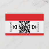 hallo ist mein Name (mit QR Code) Visitenkarte (Rückseite)