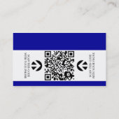 hallo ist mein Name (mit QR Code) Visitenkarte (Rückseite)