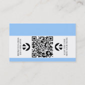 hallo ist mein Name (mit QR Code) Visitenkarte (Rückseite)