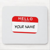 Hallo ist mein Name Mousepad (Vorne)