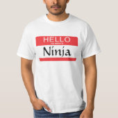 Hallo ist mein Name Ninja T-Shirt (Vorderseite)