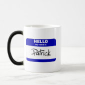 Hallo ist mein Name Patrick (blau) Verwandlungstasse (Links)