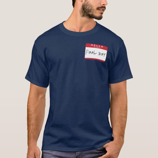 HALLO ist mein Name Pool-Junge T-Shirt (Vorderseite)