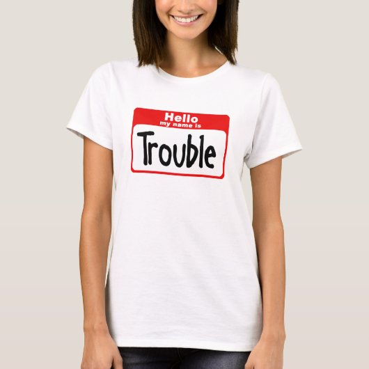 Hallo ist mein Name Problem T-Shirt (Vorderseite)