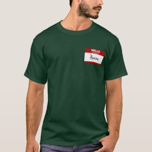 Hallo ist mein Name Reese (rot) T-Shirt