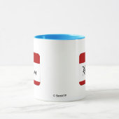 Hallo ist mein Name Rhiannon (rot) Tasse (Zentrum)