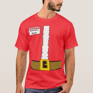 Hallo ist mein Name Rudolphs Wächter-Anzugs-Front T-Shirt