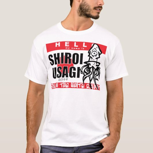 HALLO IST MEIN NAME SHIROI USAGI T-Shirt (Vorderseite)