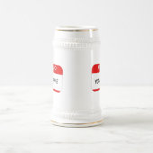 Hallo ist mein Name Stein Bierglas (Mittel)