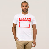 Hallo ist mein Name T-Shirt (Vorne ganz)