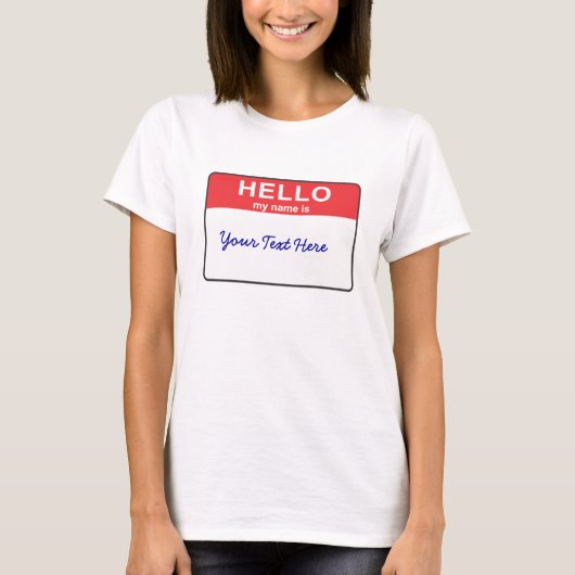 Hallo ist mein Name… T-Shirt (Vorderseite)