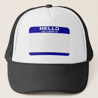 Hallo, ist mein Name… Truckerkappe
