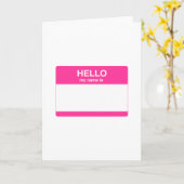 Hallo, ist mein Name Umbau Karte (Gelbe Blume)